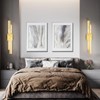 HAHZT Modern Bathroom Vanity Light: Brushed Gold 27 inch 28W