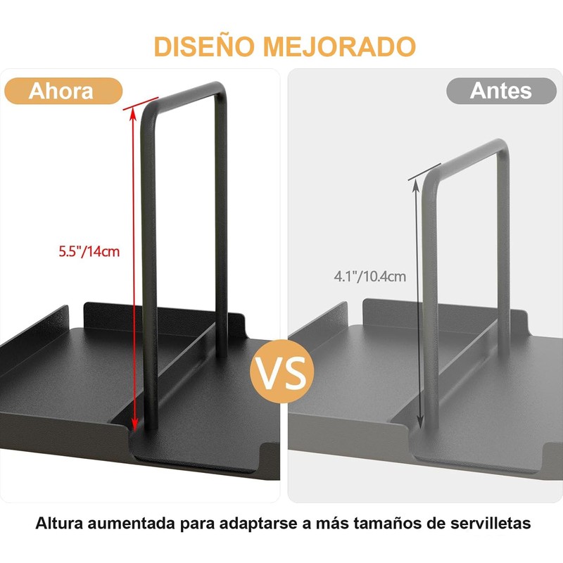 U Chef Servilletero para Mesa, Soporte para Servilletas y Condimentos,