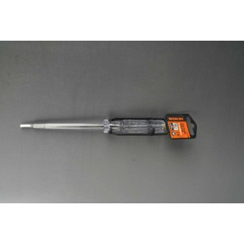 TOOLSTEK WOKIN 140mm 3mm Mains Tester Plain Slot Blade Neon 100-500Volts Circuit electricians Electrical Voltage Pen Flat Screwdriver Transparent Safety Insulated Handle Pocket Clip