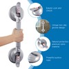 HEINSY 19inch Upgrade Suction Shower Grab Bar, Portable Shower Handle