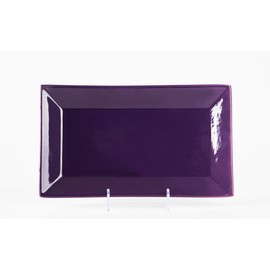 HomeVss, Stoneware Rectangular Serving Dish 12 inch - Set of 2, Violet