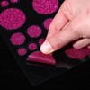 Outus 8 Sheet 632 Pieces Sparkle Rose Red Round Dot
