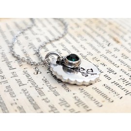 May Birthstone, Birth Month, Lily of the Valley, Flower Pendant, Necklace, Simple Dainty Gift, for Her Mom Daughter