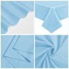 REWOMC 10 Pack Light Blue Tablecloths for 8 Foot Rectangle