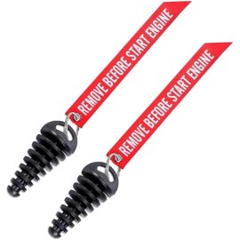 Unbranded 0.6"-1.5" Muffler Exhaust Wash Plug, Motorcycle Dirt Bike 2 Stroke with Streamer