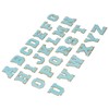 26 Pcs Iron On Letters A to Z Blue Letters