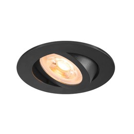 SLV New Tria® 68 Recessed Ceiling Light Round Max. 10 W GU10 Black