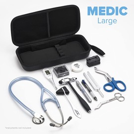 ADC(NY,USA) Medic Medical Carrying Case, Large AD Scope Stethoscope Case, Water Resistant EVA 1028LBK