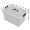 Begale 17.5 Quart Plastic Large Storage Container, Clear Latch Bin