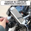 Maíz Soporte Base Moto Bicicleta Porta Celular Gps + Cargador
