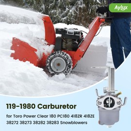 Aylux 119-1980 Carburetor for Toro Power Clear 180 PC180 418ZR 418ZE for Toro 38272 38273 38282 38283 Snowblowers