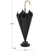 Deco 79 Metal Umbrella Stand with Gold Handle and Ball