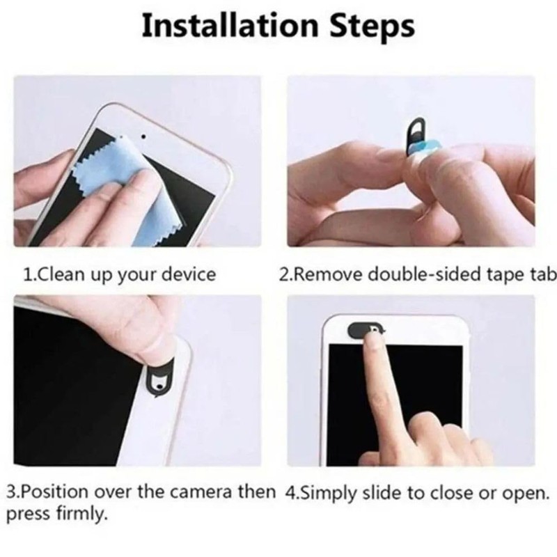 Ultra-Thin Webcam Cover Slide Laptop Camera Cover for Computer Security,