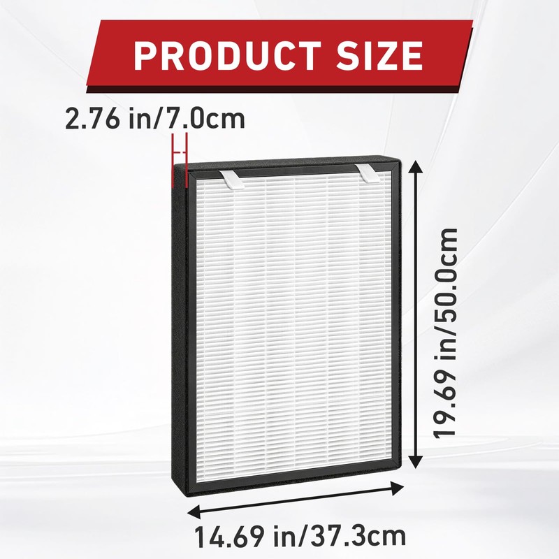 2Pcs 75i Replacement Filter with H13 Activated Carbon
