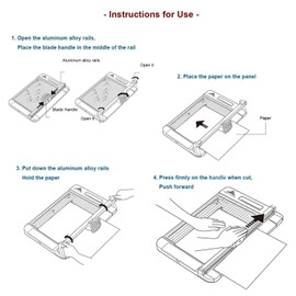 Jielisi 3-Way 12.6 Inch (A4 size) Rotary Trimmer Cutter Perforate & Scallop
