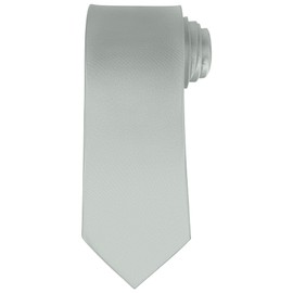 Lollanda Grey Ties for Men Solid Color Ties for Wedding Business Men Ties Neck Tie 8cm/3.15" (Light Grey)