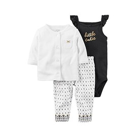 Carter's Baby Girls' 3-Piece Geo Jacket Set Newborn