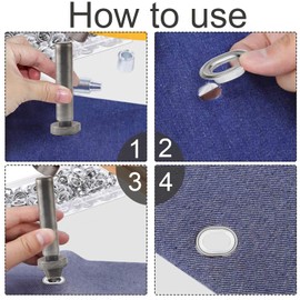 Eyelet Tool Eyelet Hole Punch Eyelet Tools Eyelet Tool Eyelet Tool Eyelet Tool Metal Eyelets Oval Eyelets Kit for Fabric Leather Tarpaulin Awnings Tents