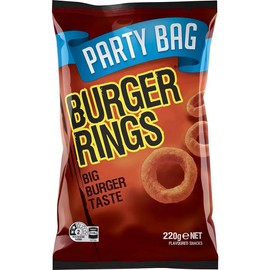 Burger Rings Party Bag 220g