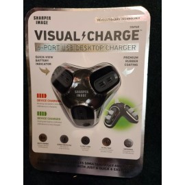 Sharper Image NEW  Sharper Image Visual Charge Tripod 6 Port USB Desktop Charger multiport