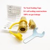 GRILLJOB 3/4" Female Solid Brass Dual Fuel Generator Natural Propane