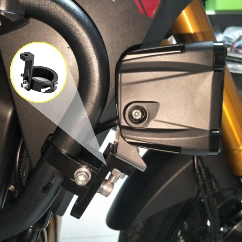 KiBlithemor Motorcycle Headlight Bracket, Pack of 2 38-60 mm Universal