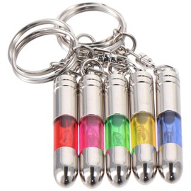 SHUATI Car Anti-Static Keychain 5 Packs Metal Anti Shock Silver Tone ESD Tool Electrostatic Canceler Key Chains Human Body