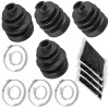 Caltric 2 Front Inner Outer Axle CV Boot Kit for