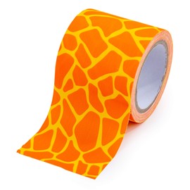 Time 4 Crafts, Fun and Vibrant Craft Duct Tapes, 48mm x 4.5-meter, Giraffe Orange, 6 Pieces