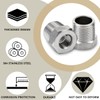 Bwintech 2 Pcs 1/2" Female to 1" Male BSP Thread