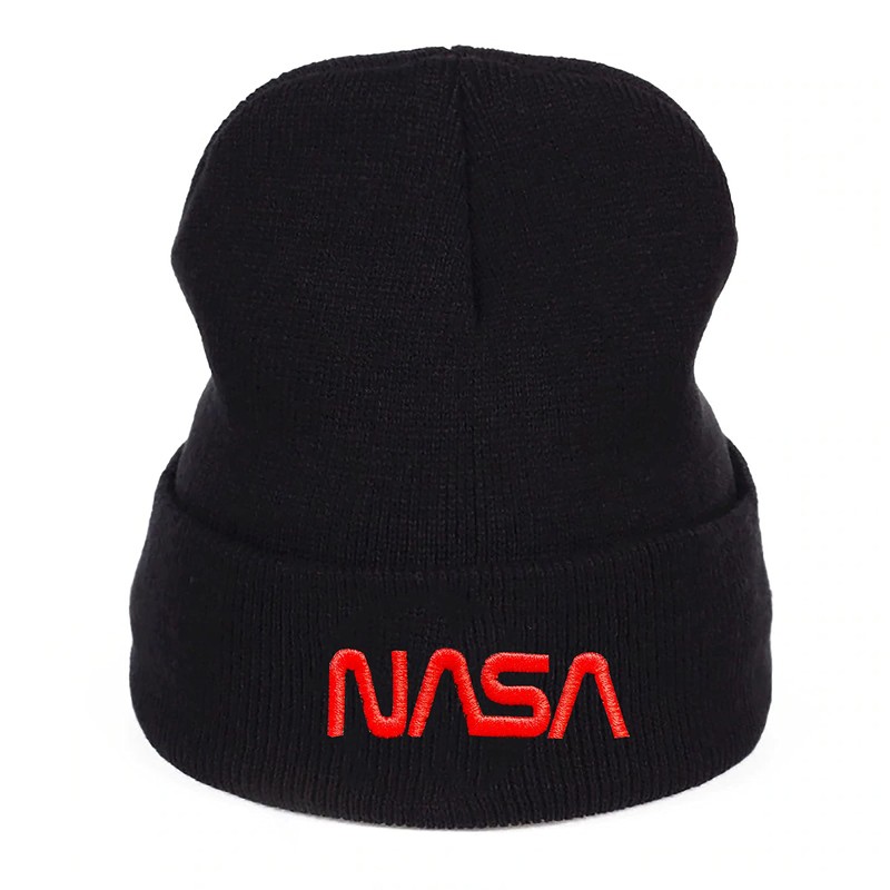 NASA Astronaut Space Rocket Moon Insignia Nerd - Wool hat