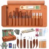 COZYGIFT Whittling Kit for Adult Beginners (Paint Set Included), 33Pc
