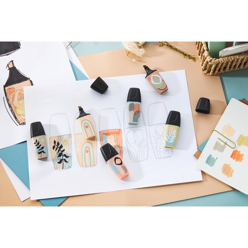 STABILO Boss Mini Highlighters Naturevibes - Pack of 5 -