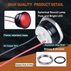 DMWD 2Pcs 22mm 12V-24V AC/DC Metal Indicator Light, 20mA Waterproof