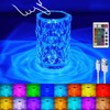 LED Crystal Table Lamp, Crystal Diamond Table Lamp, 2000 mAh