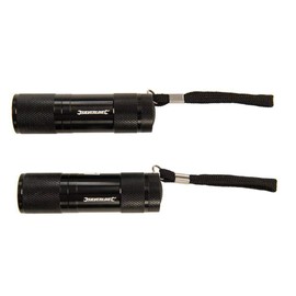 Silverline 700883 Flashlight & Headlight 3pce LED Flashlight and Headlight 3 Piece, Black