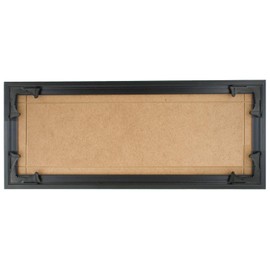 Quadro Frames 6x15 inch Picture Frame, Black, Style P375-3/8 inch Wide Molding
