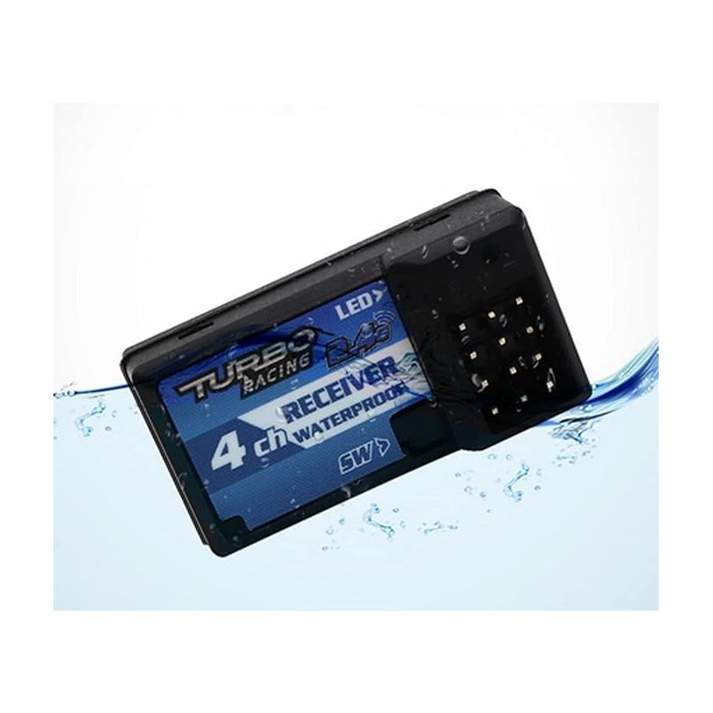 UltraPower TURBO RACING 4ch Receiver/Receiver Waterproof 2.4GHz (RX41)