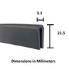 M M SEALS D045-10F Black U Channel Edge Trim Seal