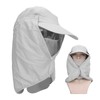 Outdoor Sunscreen Hat Ventilate Adjustable Removable Sun Protection Wide Brim