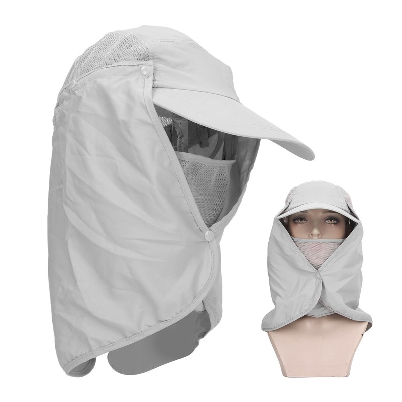 Outdoor Sunscreen Hat Ventilate Adjustable Removable Sun Protection Wide Brim