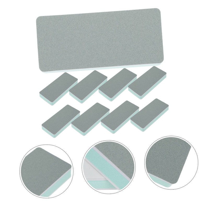 KONTONTY 10Pcs Craft Buffing Sanding Blocks Dual Sided Polishing Pads