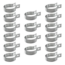 Wdwlbsm 16 Pcs Brace Bands Chain Link Fence, Galvanized Steel Chain Link Brace Band Use for 1-7/8" Outside Diameter Post/Pipe, Gate, Fences Panels