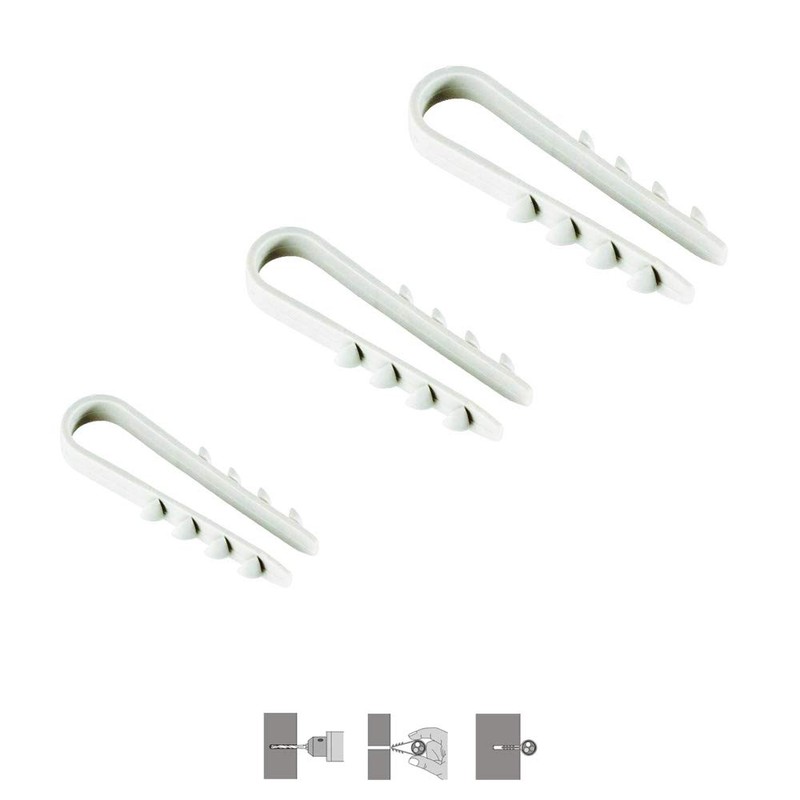 PRITEX Pack of 100 plug-in loops, 8 x 43 mm,