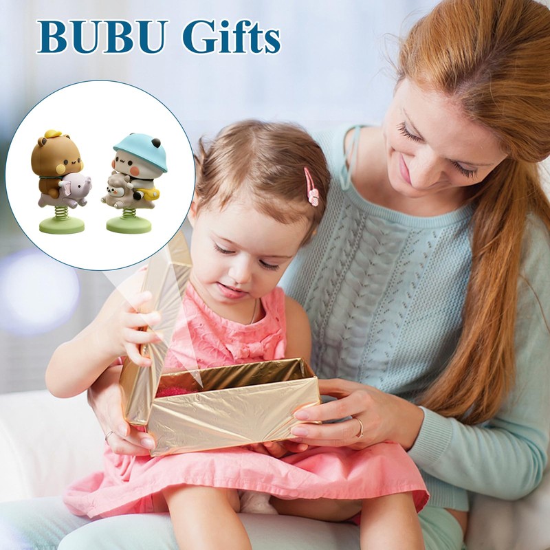Onperpoe 2 pcs Bubu Dudu Bobble Head, Cute Figure Ornament