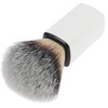 Shaving Brush Synthetic Hair with White Plastic Handle Height 10