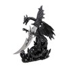Private Label Cool `Obsidian Blade` Dragon Dagger and Holder Goth