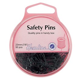 Safety Pins 50pk 23mm Black