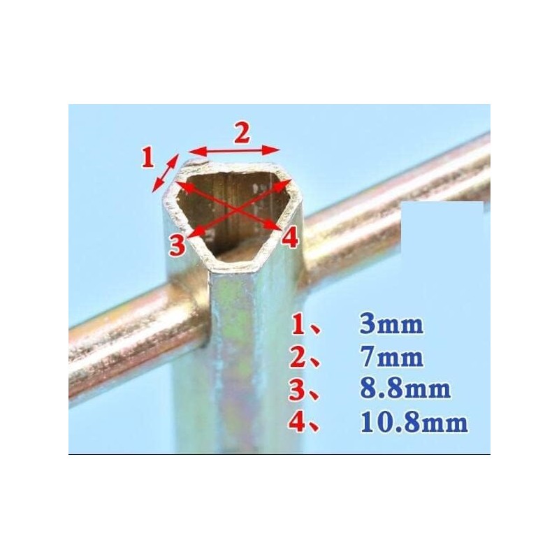 GatherTOOL Triangular Elevator Key Special Elevator Door Key Long 100