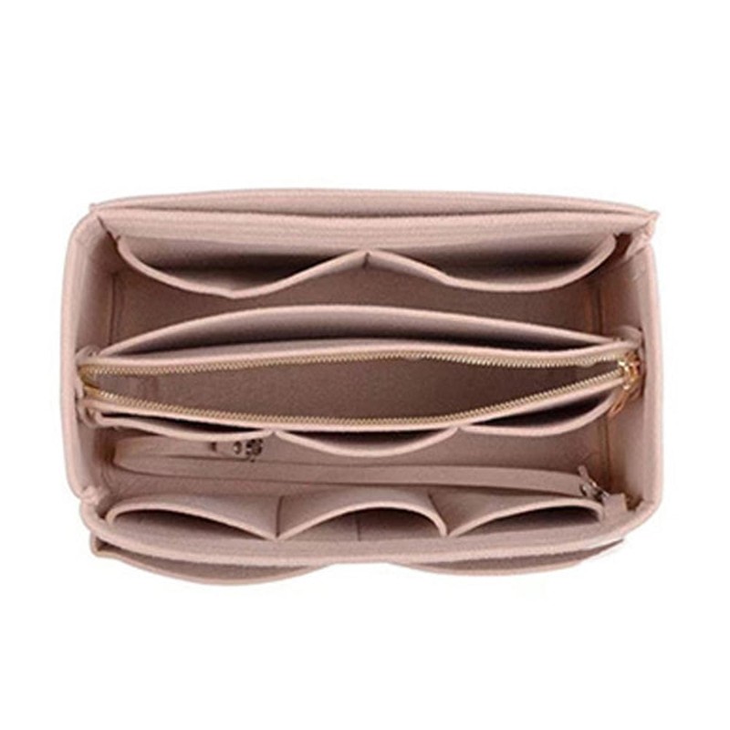 Felt Bag-in-Bag with Detachable Dividers, Inner Pocket, Large Capacity, Convenient,